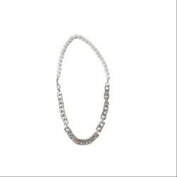 Pearl Titanium Steel Chain All-match Necklace