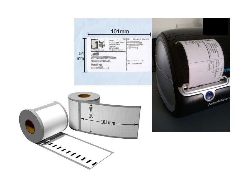 DYMO 99014# Comp. (10 Rolls) 54*101mm 220 Labels/roll Tradevine Labels