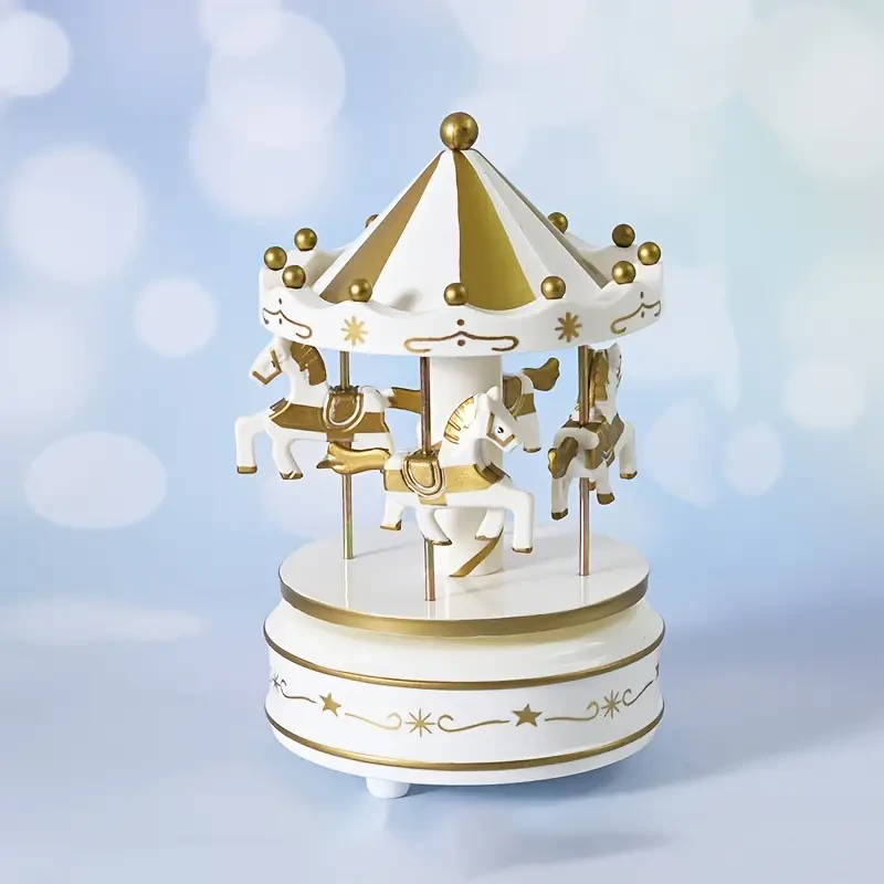 Glam Style Carousel Music Box