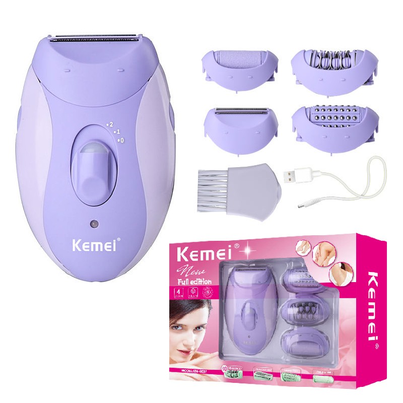 Kemei 4-in-1 Women Epilator and Electric Shaver