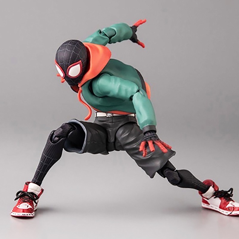 Sv Action Spiderman Miles Morales Action Figure - Sentinel Marvel Spider-Man Into the Spider Verse Model Toys