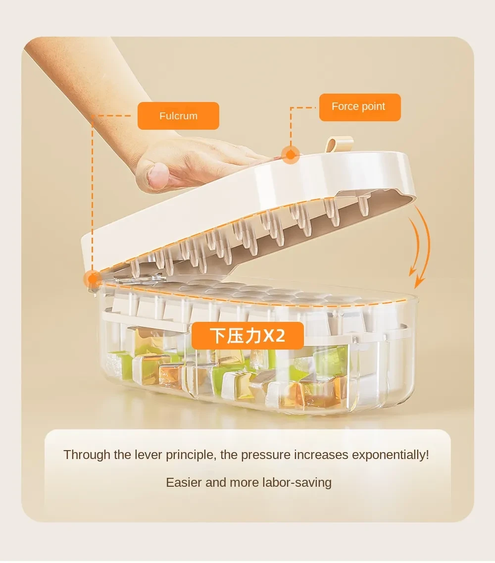Ice Box Ice Cube Tray Grid