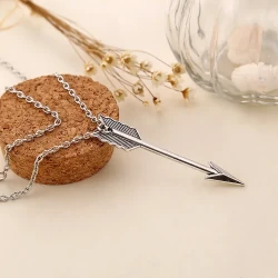 Women's Vintage Arrow Necklace Sweater Chain
