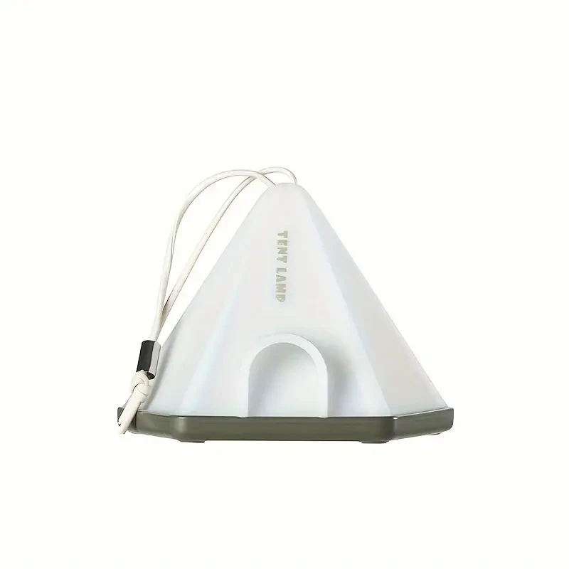 1pc Tent-Shaped LED Pendant Light USB Rechargeable 1200mAh Lithium Battery, Multi-Mode Mood Lighting for Bedroom, Home, Office Decor, Desk & Scene Decoration