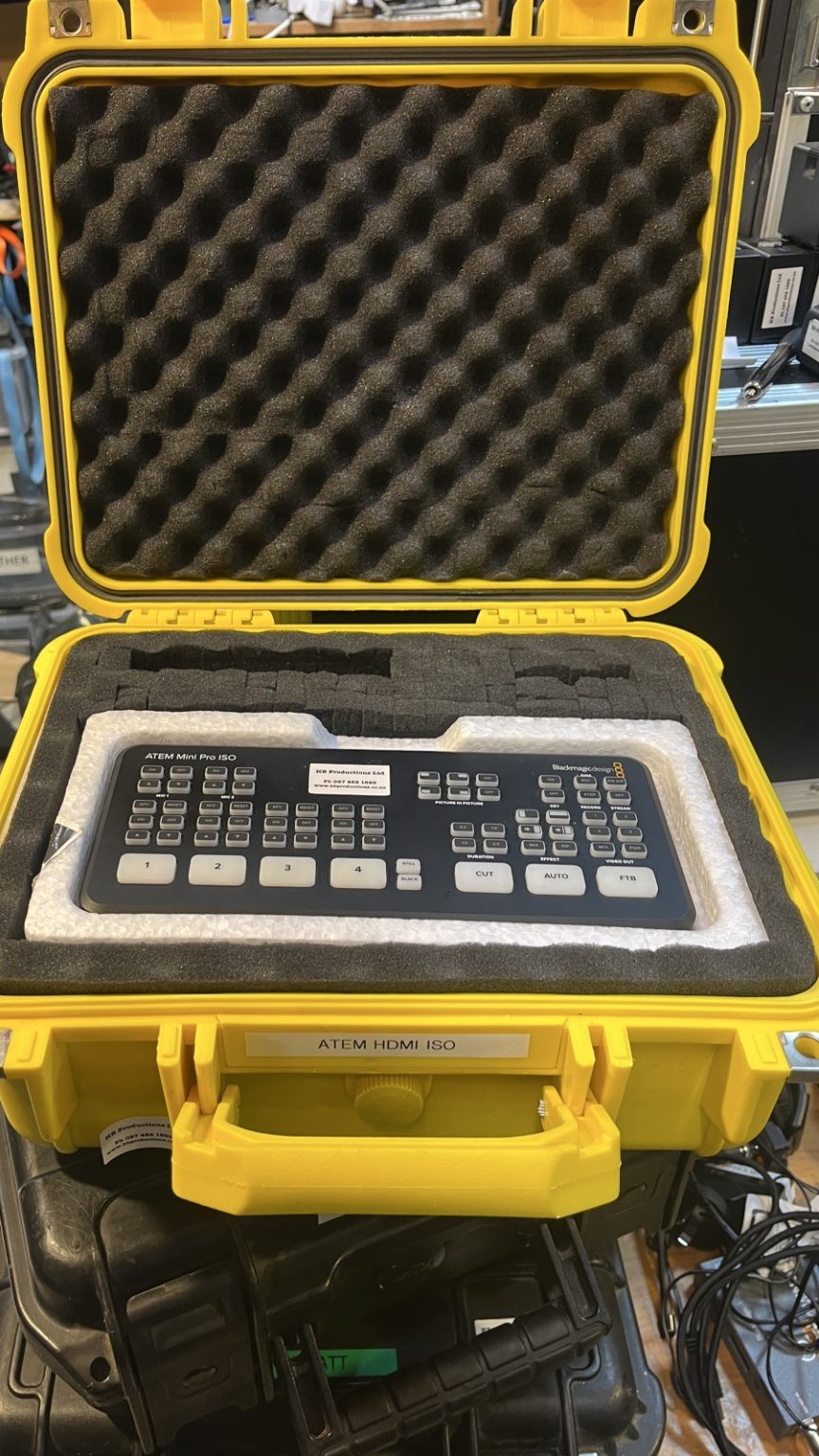 Black magic atem mini hdmi iso with case