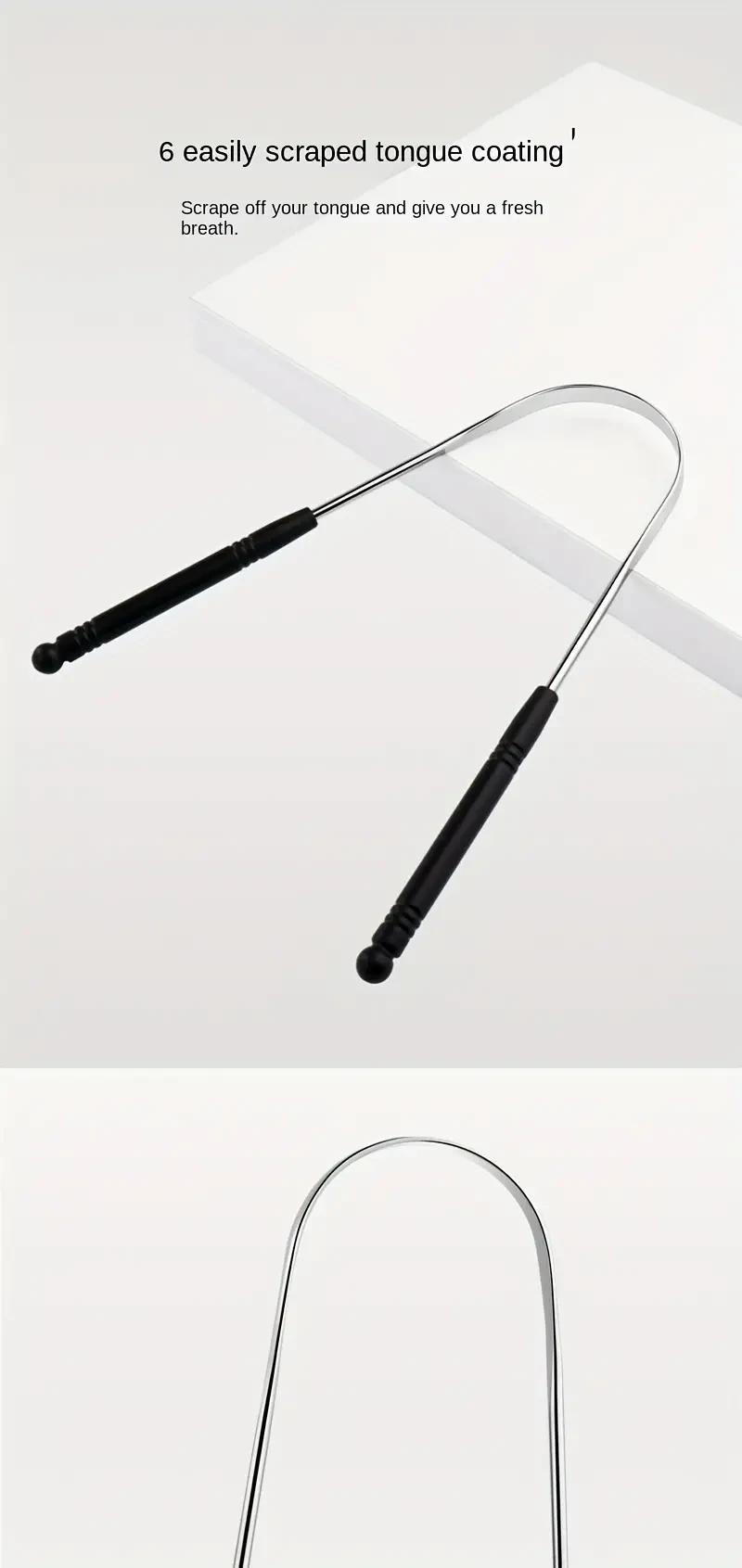 Hypoallergenic Stainless Steel Tongue Cleaner Set