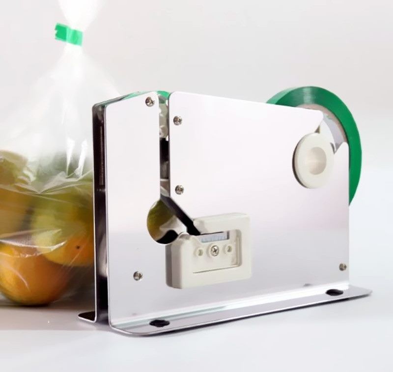 Tape Bag Sealer with Bag Trimmer Stainless Steel