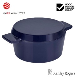 Cast Iron French Oven Mid Blue 28cm  - Stanley Rogers