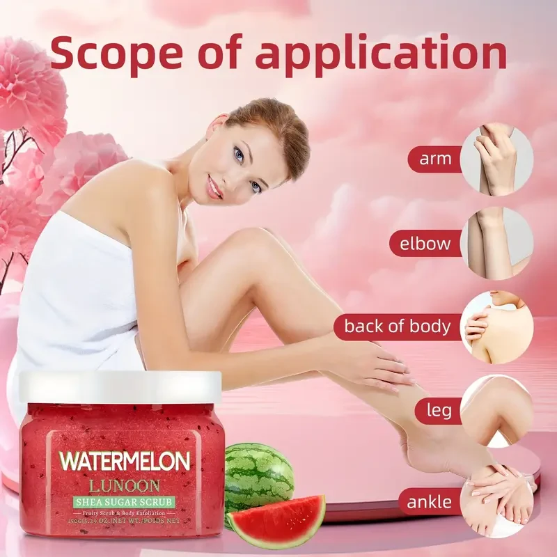 1pc Watermelon LUNOON Shea Sugar Scrub