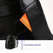 Bopai 851 019811 Large Capacity Anti Theft Waterproof Leather Backpack Laptop.