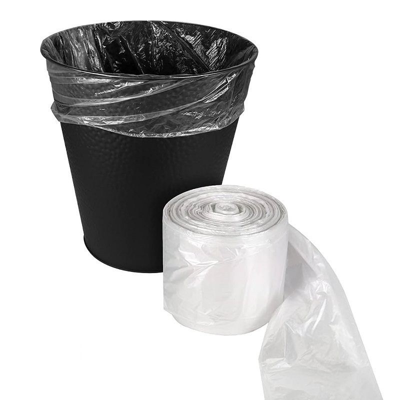 Clear Trash Bag Rubbish (300+120X500MM) 500pcs/roll