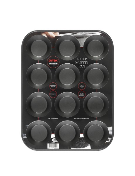 Platinum 12 Cup Muffin Pan - Pyrex