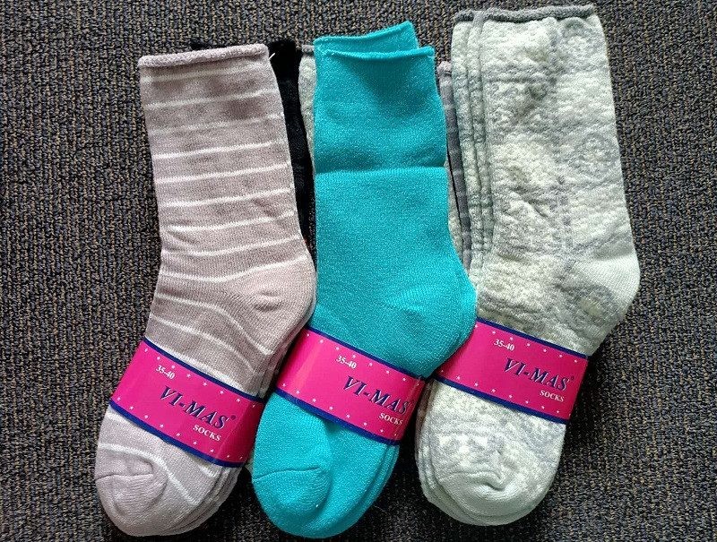 Thick Socks 12 Pairs Women's Thick Thermal Crew Socks, Size 6-10, Random