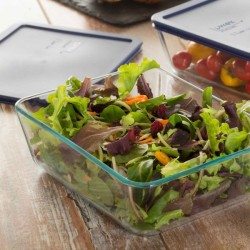 Simply Store 3 Cup Rectangle Container with Blue Lid - Pyrex