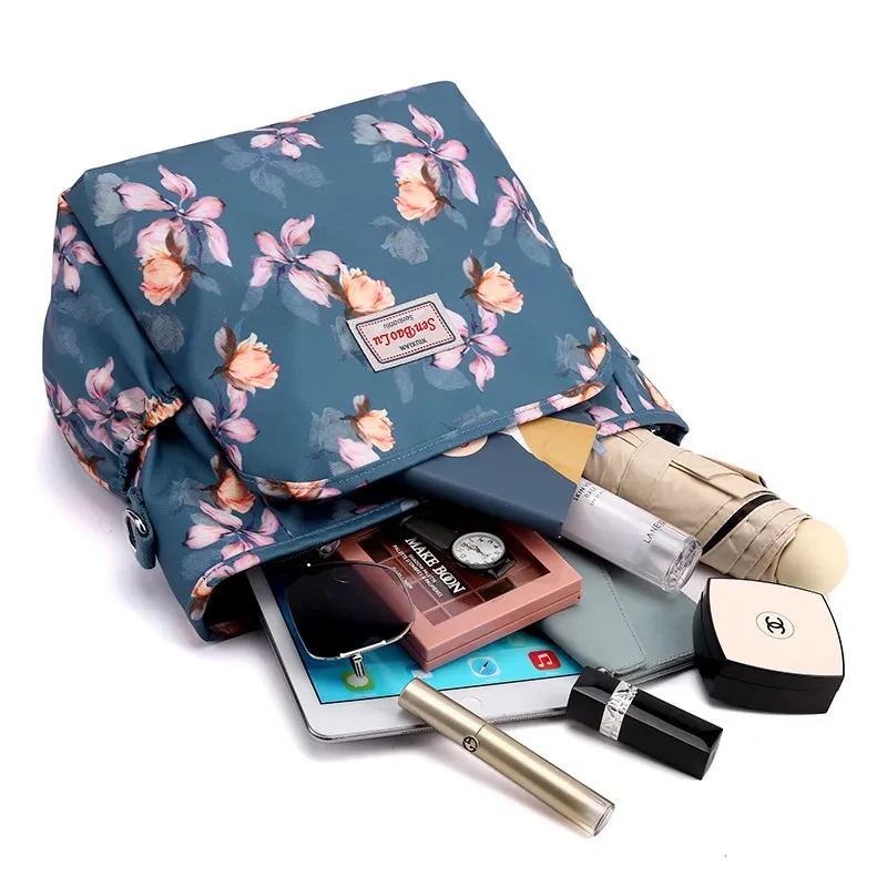 Women's Nylon Printed Crossbody Shoulder Bag