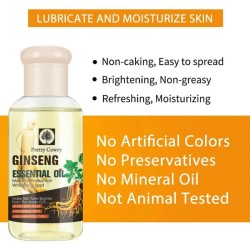 75ml Ginseng Face Oil  Firms & Smooths Skin, Reduces Fine Lines, Non-Greasy and Easy to Apply
