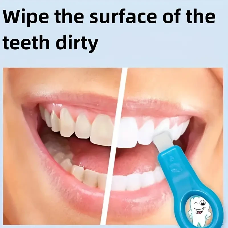 Manual Tooth Stain Remover Brush, Portable Travel Teeth Surface Polishing Kit