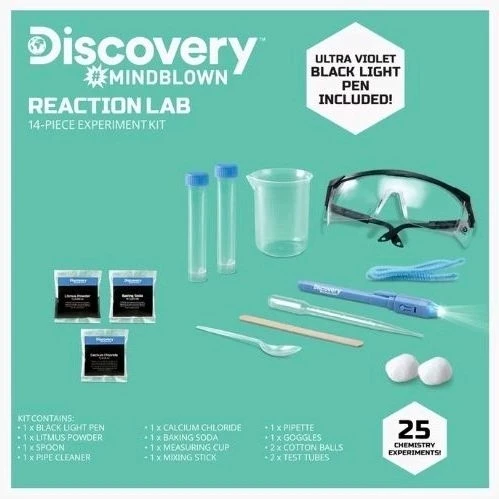 Discovery Mindblown Toy Reaction Lab Experiment Set 13pc