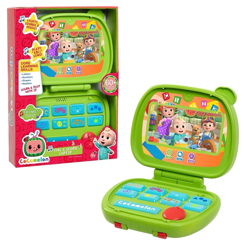 CoComelon Sing & Learn Laptop Original Toy Laptop for Baby Toddlers Baby Kids