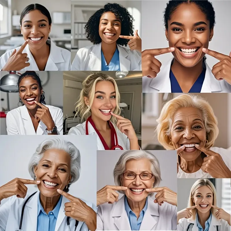 Perfect Smile Kit: Upper & Lower Teeth Braces with Storage Case