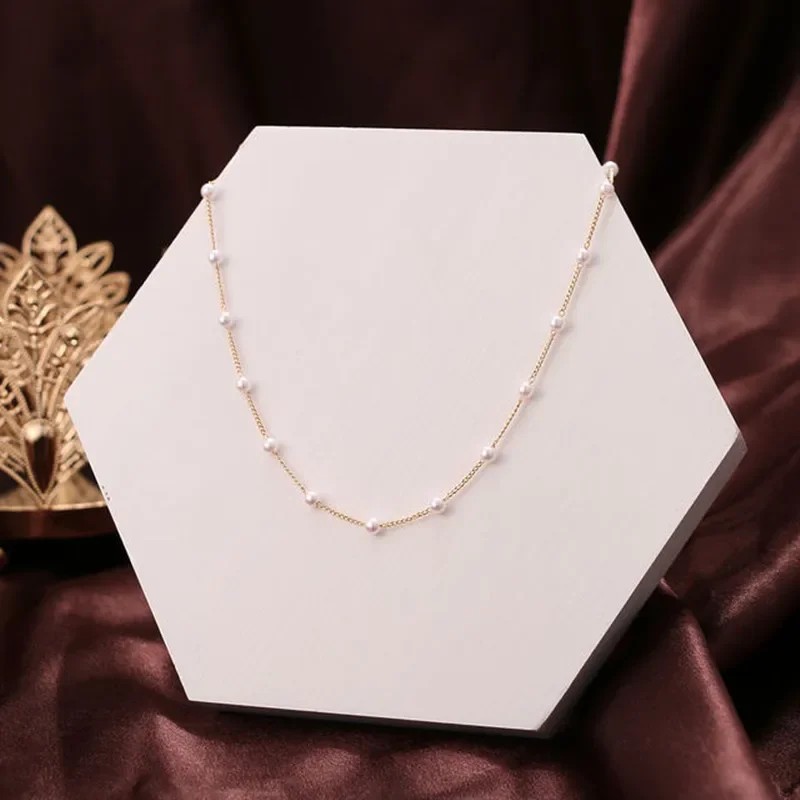 Korean Style Pearl Choker Necklace