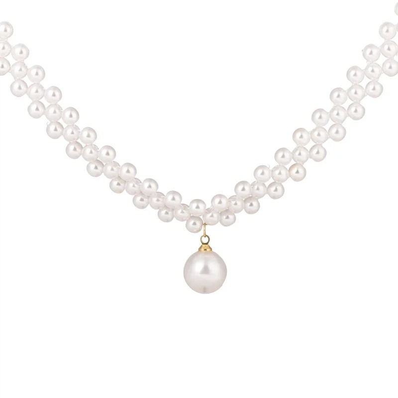 Pearl Woven Choker Necklace