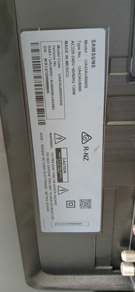 Samsung 43in 4K UHD Smart TV