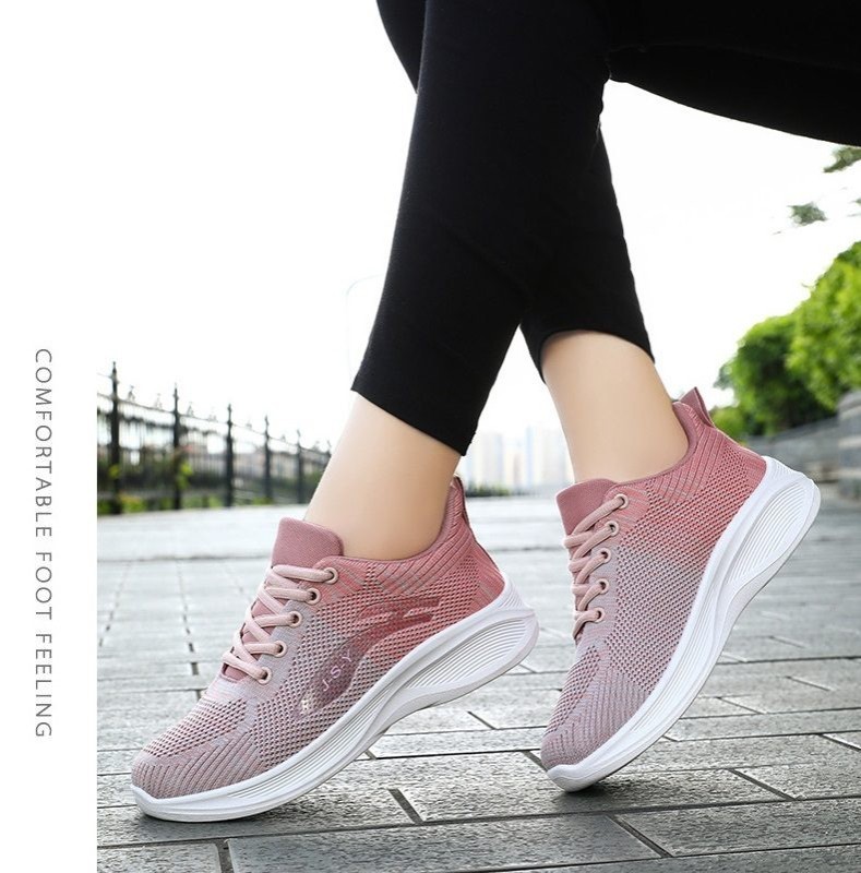 Walking Shoes Lightweight Breathable Sports Shoes Women 8-10 Pink
