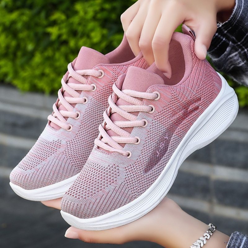 Walking Shoes Lightweight Breathable Sports Shoes Women 8-10 Pink