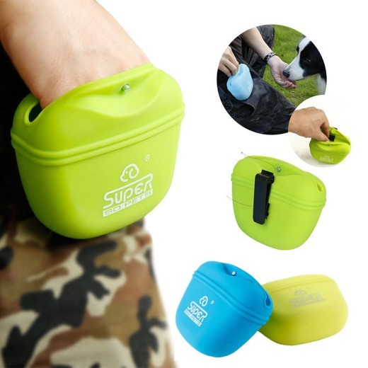 Silicone Dog Training Bag Outdoor Dog Food Bag