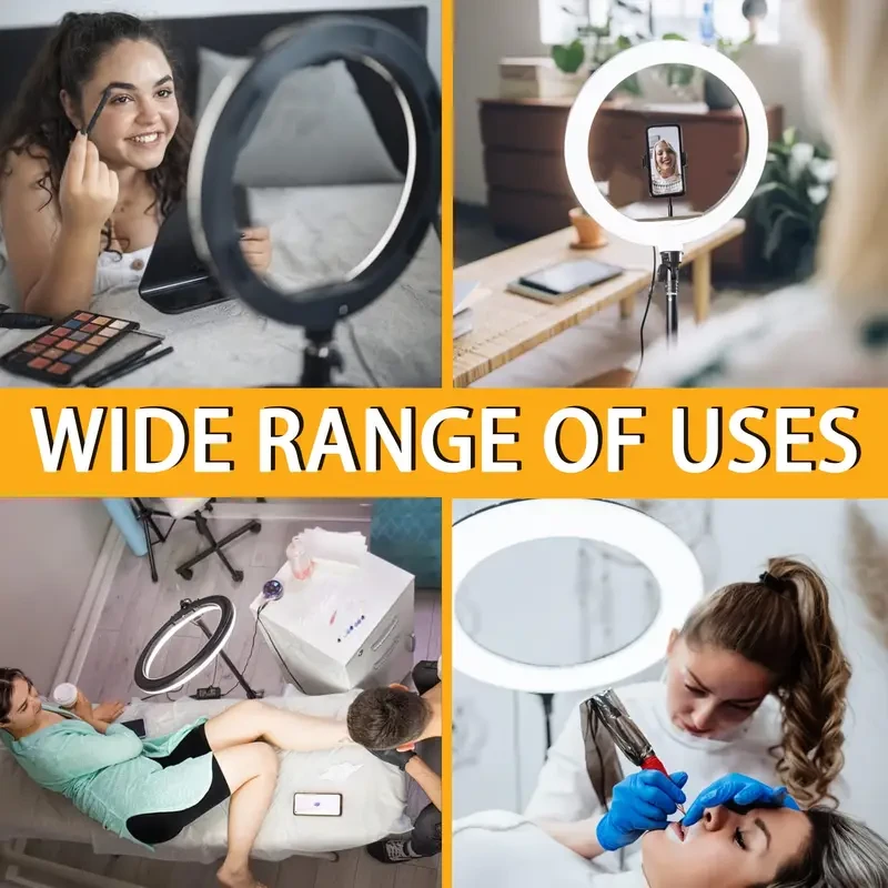 ZOMEI 10-Inch LED Selfie Ring Light with Adjustable Tripod