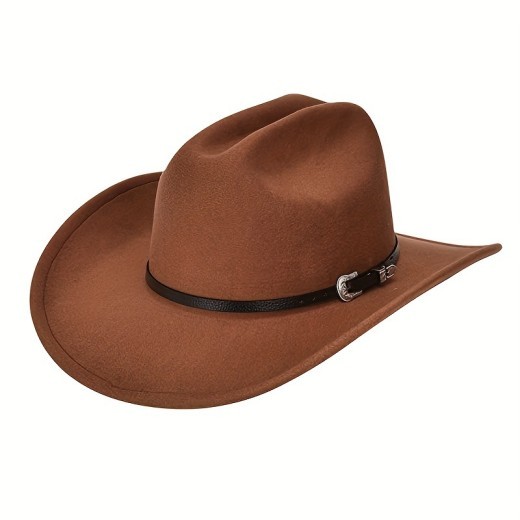 Western Cowboy Hat Woolen Hat Big Brim