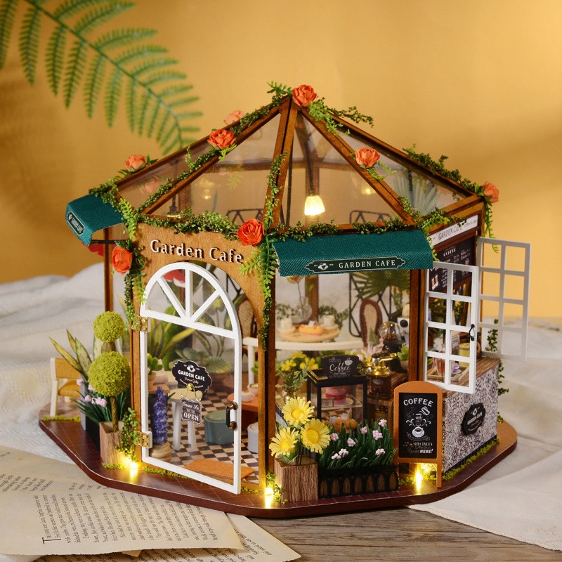 Cute Room Greenhouse Coffee Women's Handmade DIY Cottage Children's Toys