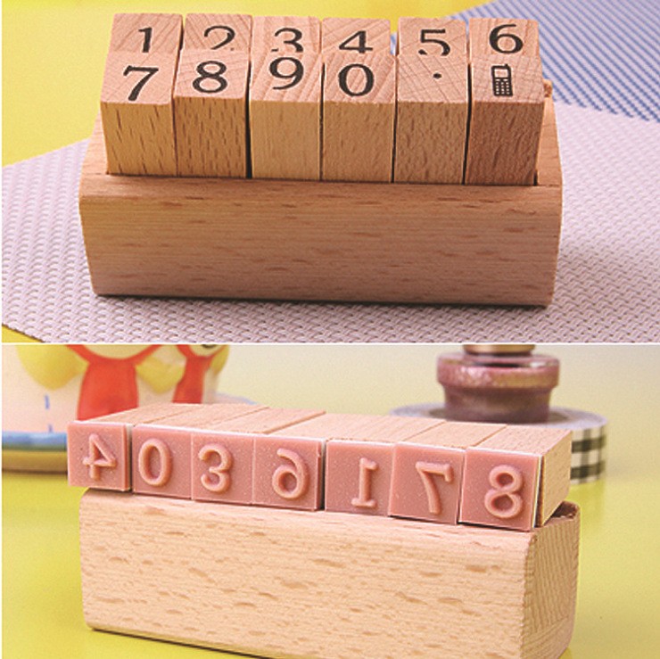 Diary Decoration Diary Wooden Seal Wood Box 5 Options