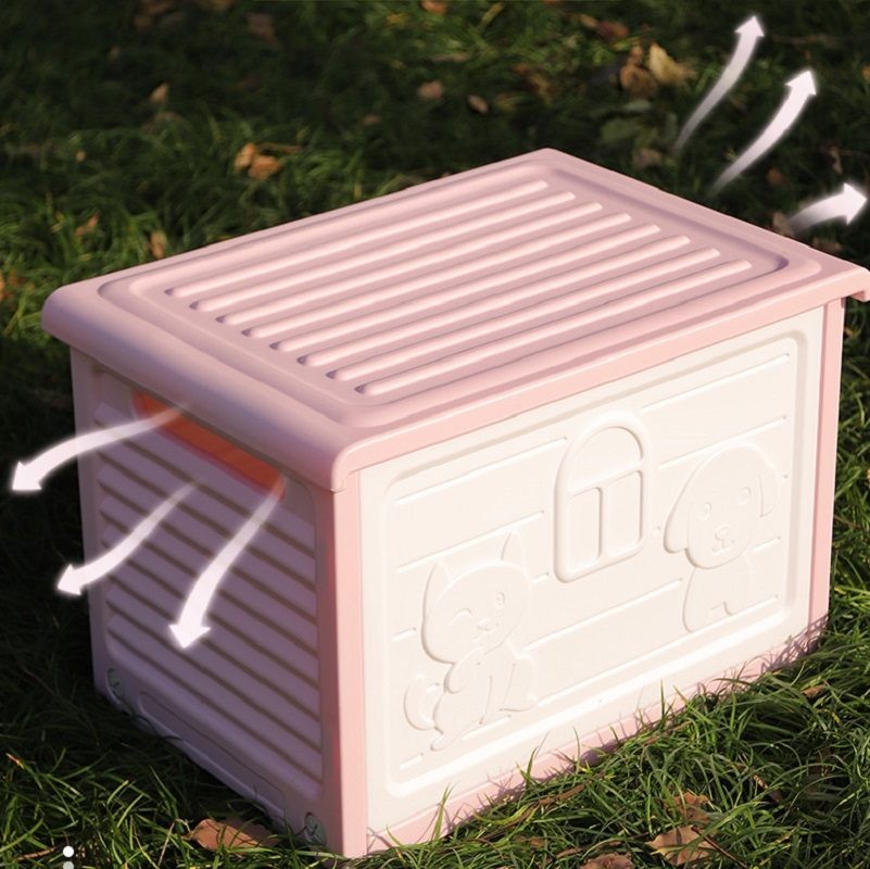 Cat Outdoor Dog Kennel Indoor Pet Plastic Garden House Weatherproof