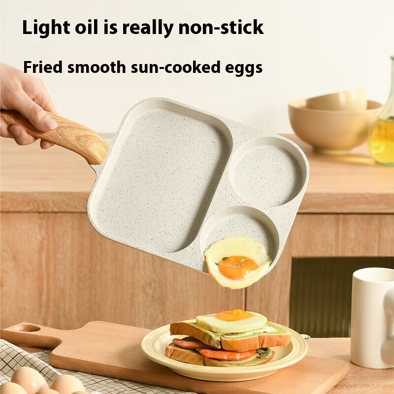 Non-stick Pan Medical Stone Plus-sized Egg Frying Pan