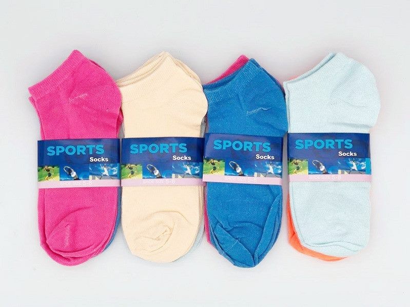 12 Pairs (NZ W5-8) Candy Colour Women's/Girls' Ankle Socks