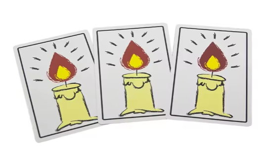 Fun Relighting Candles Cards Magic Tricks Re-Living Flame Card Close Up Street Magic Props Illusion Mentalism Comedy Accessories