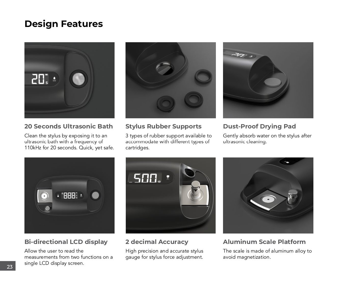 HumminGuru S-DUO Pro Ultrasonic Stylus Cleaner & Digital Gauge