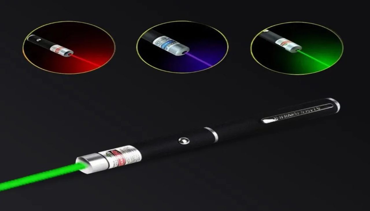 3 Pack Laser pointer Pen Visible Beam Red + Green +Purple