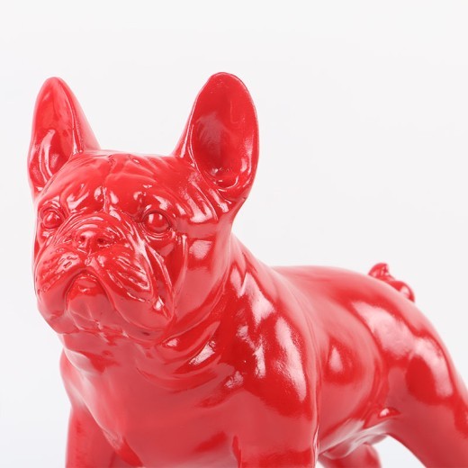 French Fighting Dog Creative Modern Minimalist Decoration Dog Small Ornament Resin Model