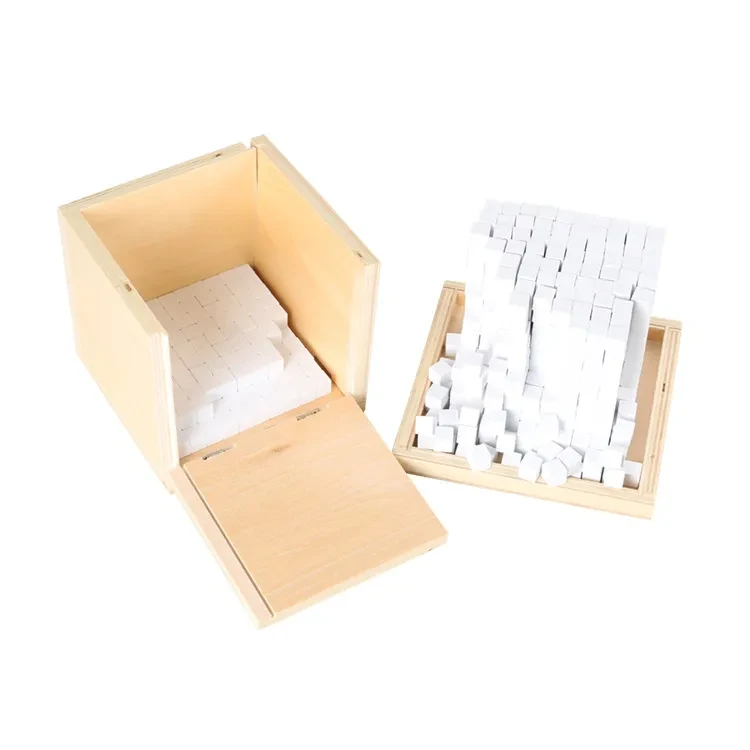 1000 Small Wooden Squares Montessori Children's Early Education Toys