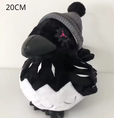 Murder Drones Uzi Crow Plush Toys Cute Soft Stuffed Animal Game Killer Uzi Raven Pillow Dolls For Kid Birthday Xmas Gift