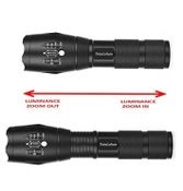 LED Torch Rechargeable High Lumens Flashlight with 18650 Battery