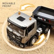 2.4G Wireless Electric Alloy Remote Control Dump Truck with Lights & Sounds