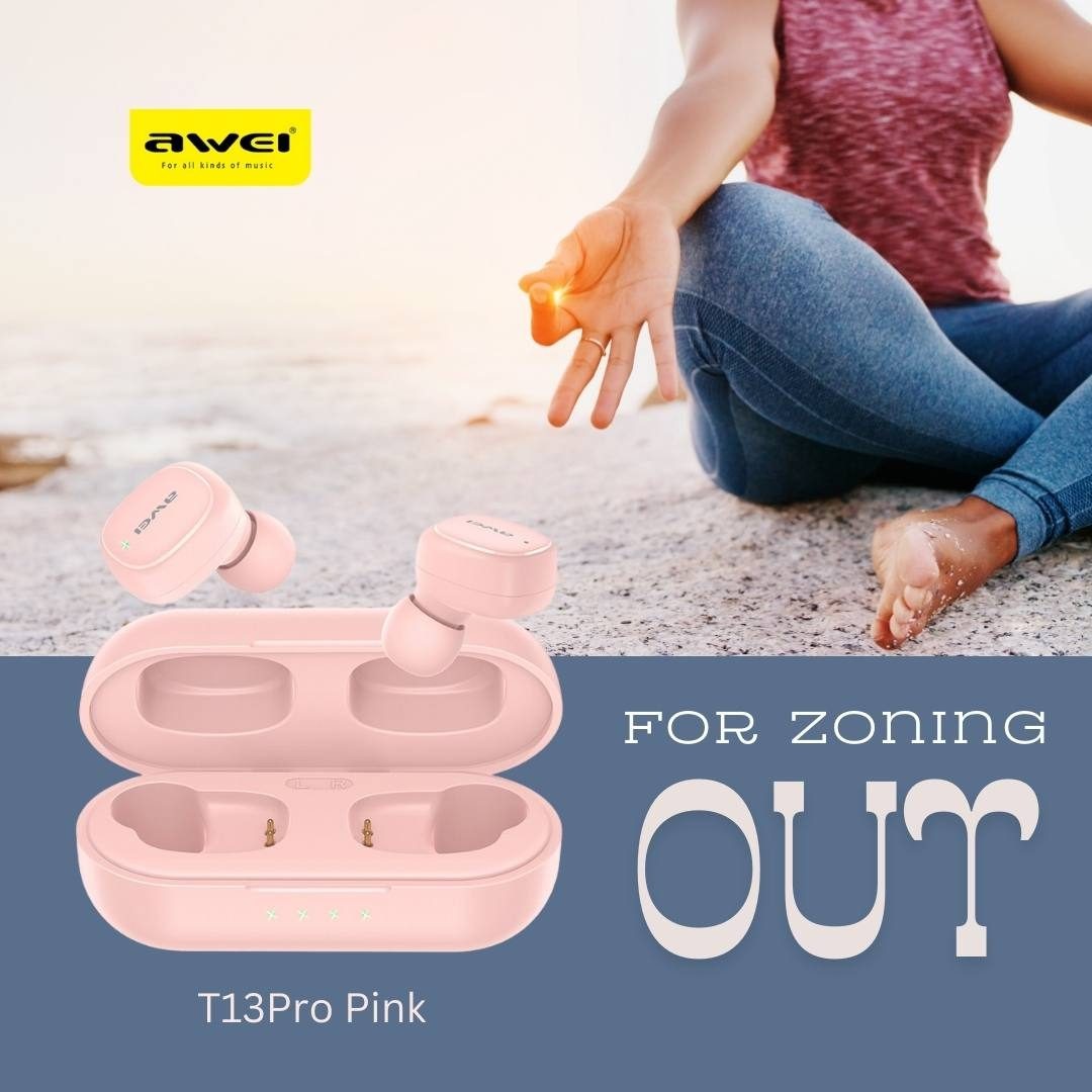 Bluetooth Earbud +Charging Case - Built in Mic - 8hrs Playback