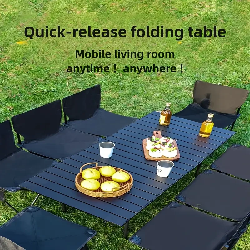 Portable Carbon Steel Folding Table with Storage Bag