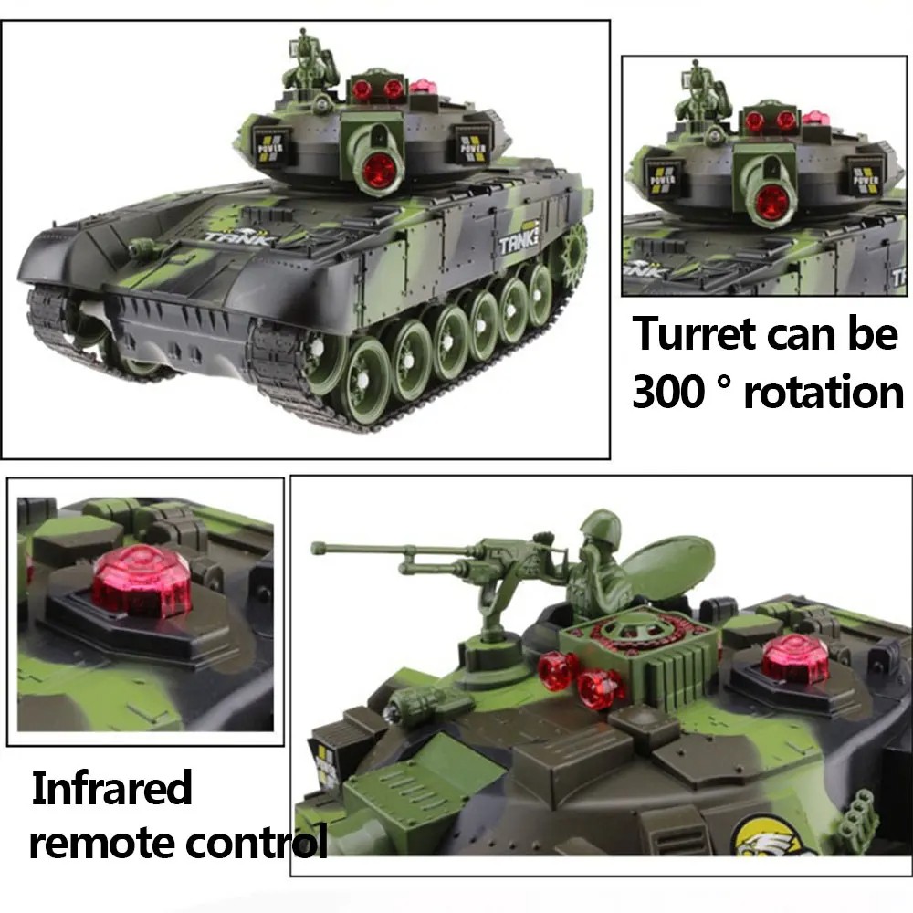 55/44CM RC Tank Military War Tanks Electric Car Remote Control Radio-Controlled Crawler Toys