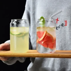 Coke Can Shape Ice Soda Cup Milk Fruit Tea Glass