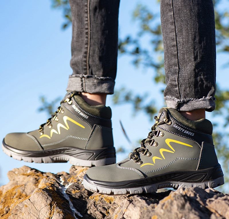 Steel Toe Work Boots Safety Industrial Shoes Puncture Proof Water Resistant - G